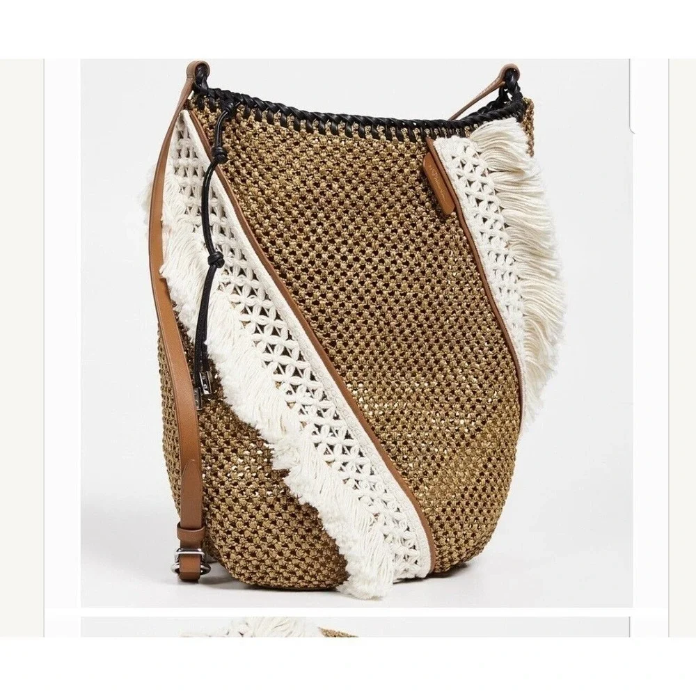 3.1 PHILLIP LIM Cut Out‎ Woven Marlee Leather Bucket Bag